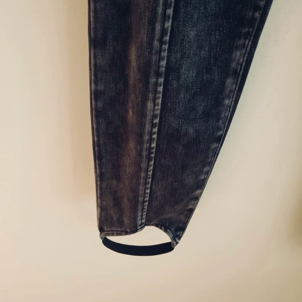 NWT Lori Goldstein Black Stirrup Jeans- Sz 12P